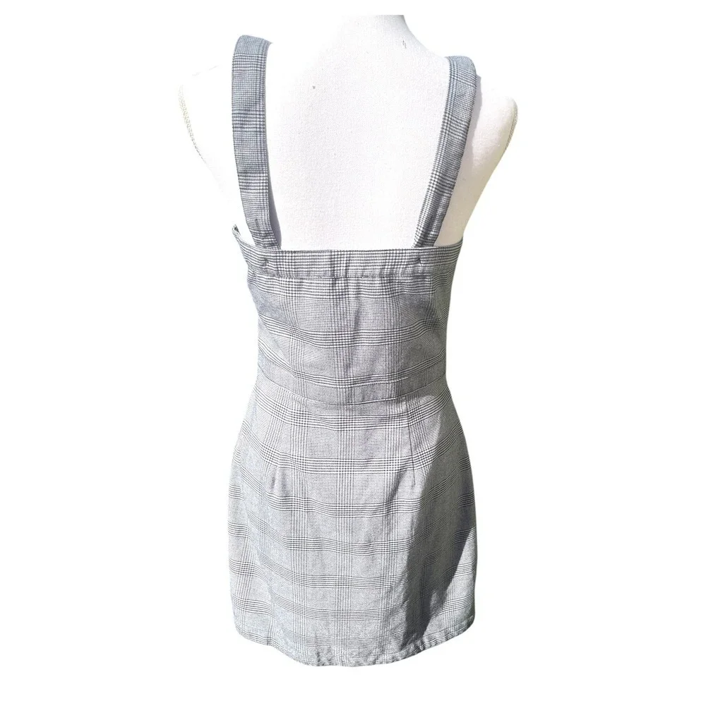 Abercrombie & Fitch Plaid Mini Dress Size Small - Picture 4 of 5